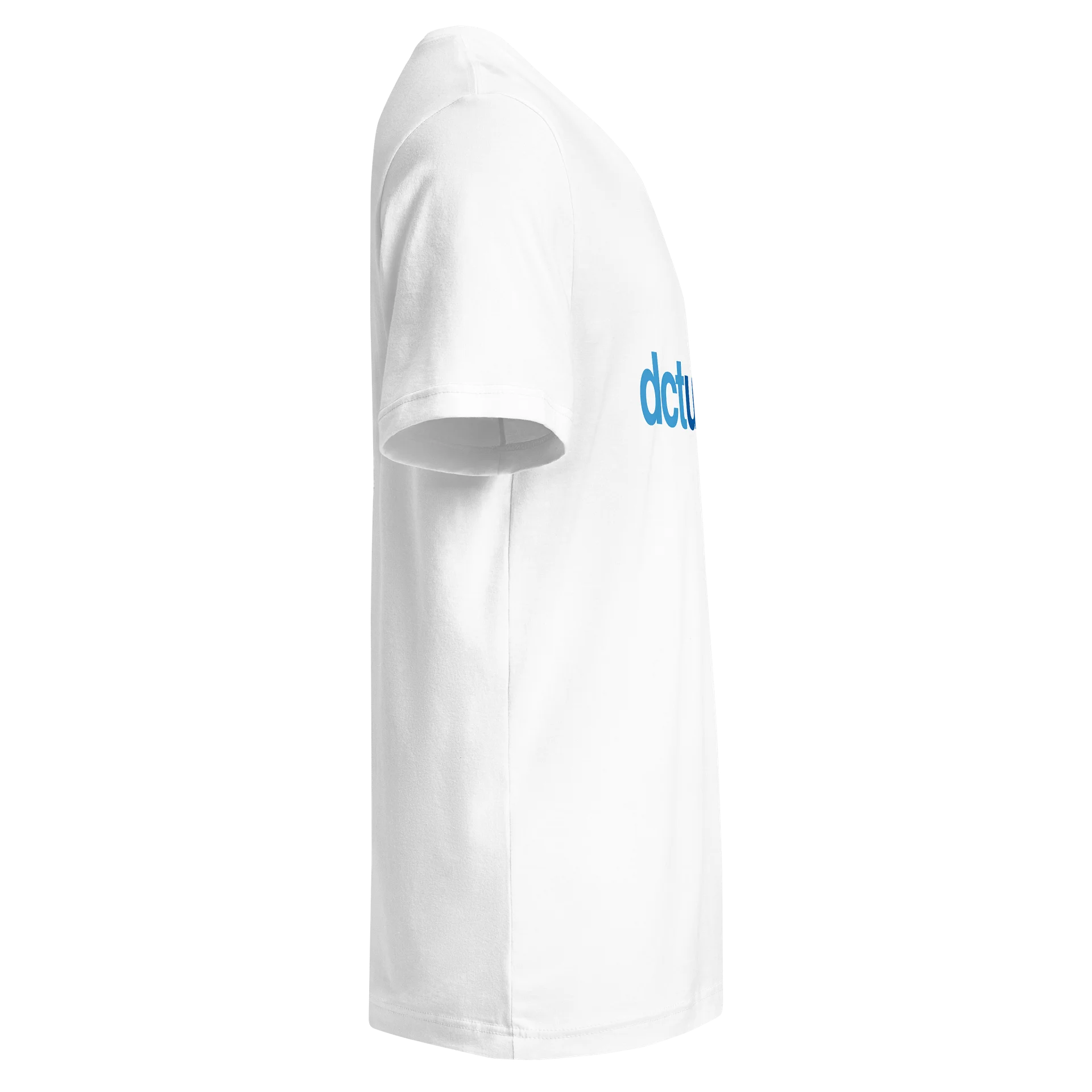 Unisex DCTUK White V-Neck Tee product image (6)