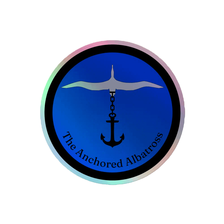Anchored Albatross Holographic Sticker product image (2)