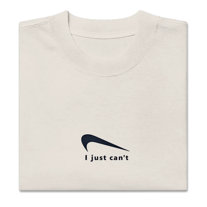 Oversized I Just Can't Tee product image (2)