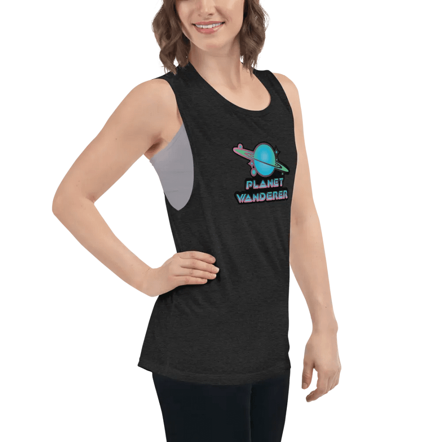 Planet Wanderer logo Women's Flowy Tank top product image (7)