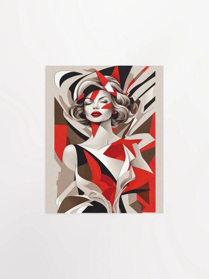 Red Woman - Poster - Small and Standard Sizes - 8x10-11x14-12x16-16x20 Inches product image (1)