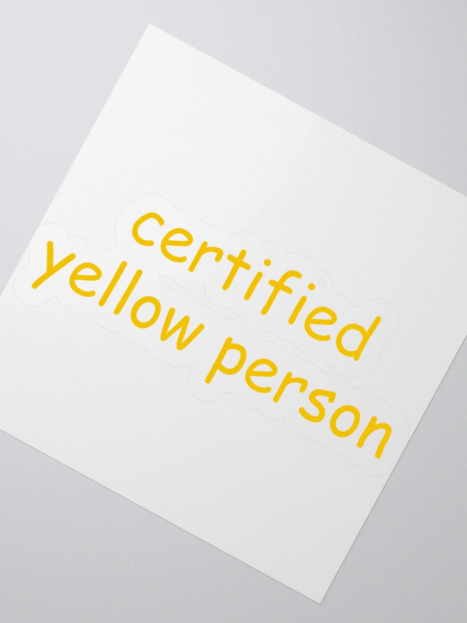 Certified Yellow Person Sticker product image (4)