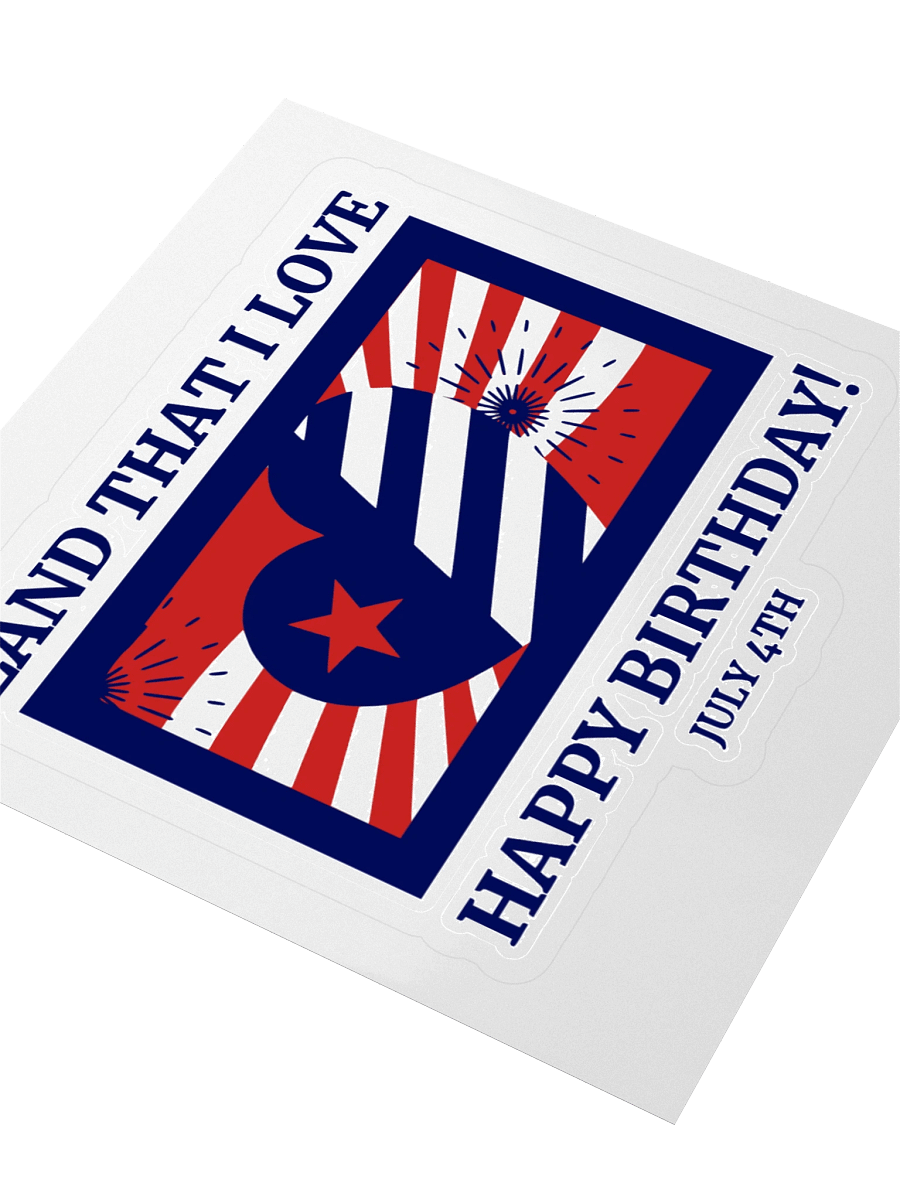 Patriotic 4th of July Kiss Cut Stickers product image (3)