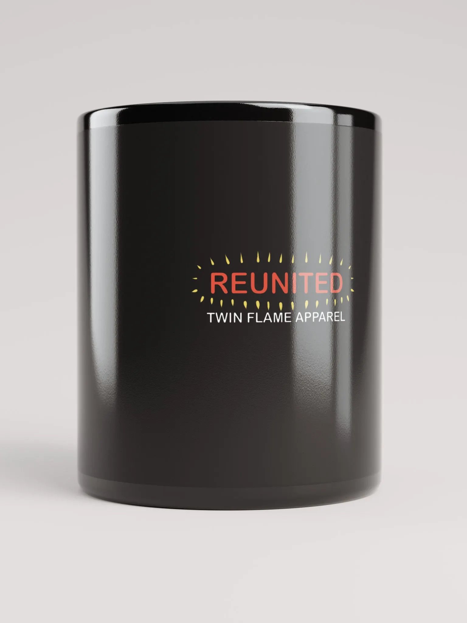 'Reunited' Black Glossy Mug product image (5)