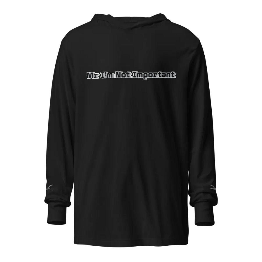 Unisex Hooded Long Sleeve Tee - Mr I'm Not Important product image (1)