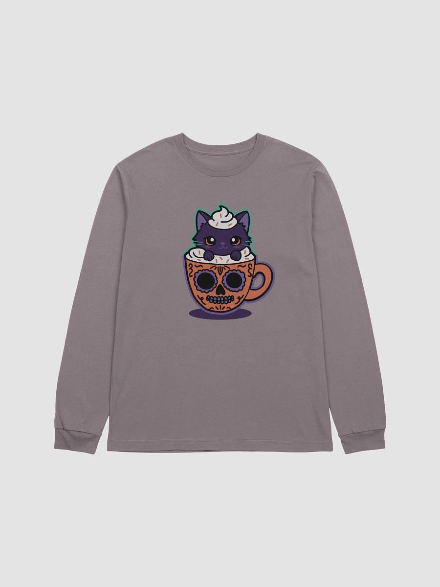 Sugar Skull Kitten Mug Supersoft Long Sleeve Slimmer Fit Shirt product image (1)