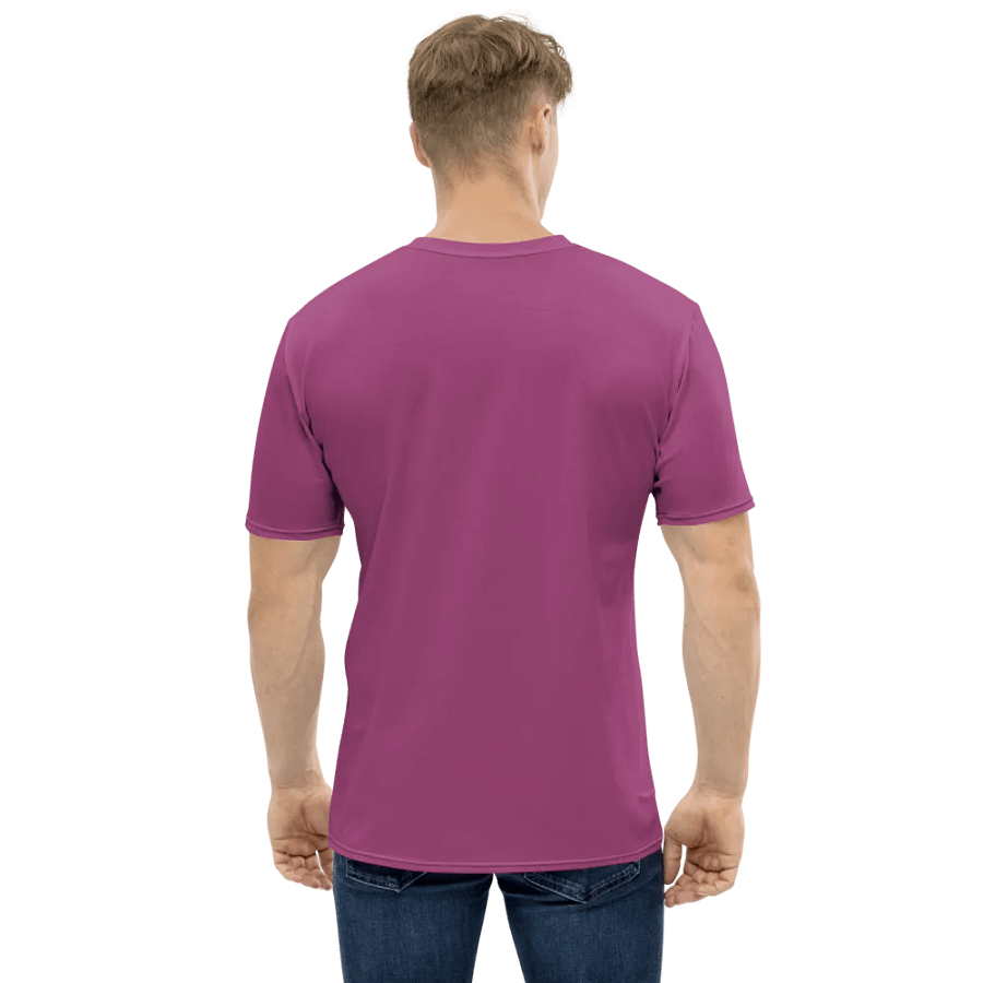 Plain Plum Purple True Summer Men's Crewneck Polyester Heavyweight Premium T-Shirt by Treasure Pie product image (3)