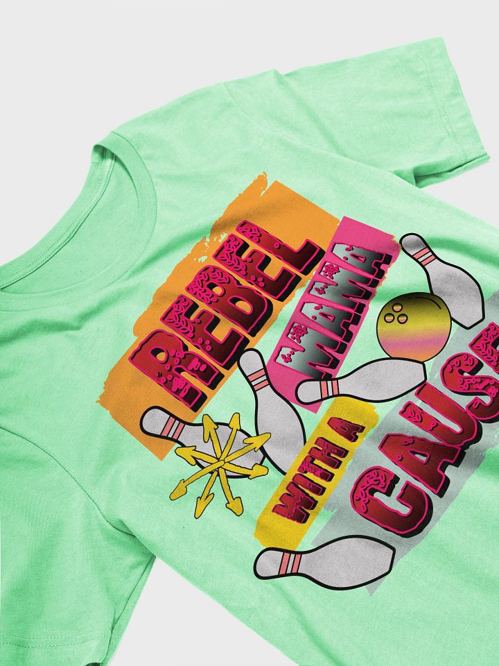 Rebel Mama With A Cause Bowling T-Shirt product image (38)
