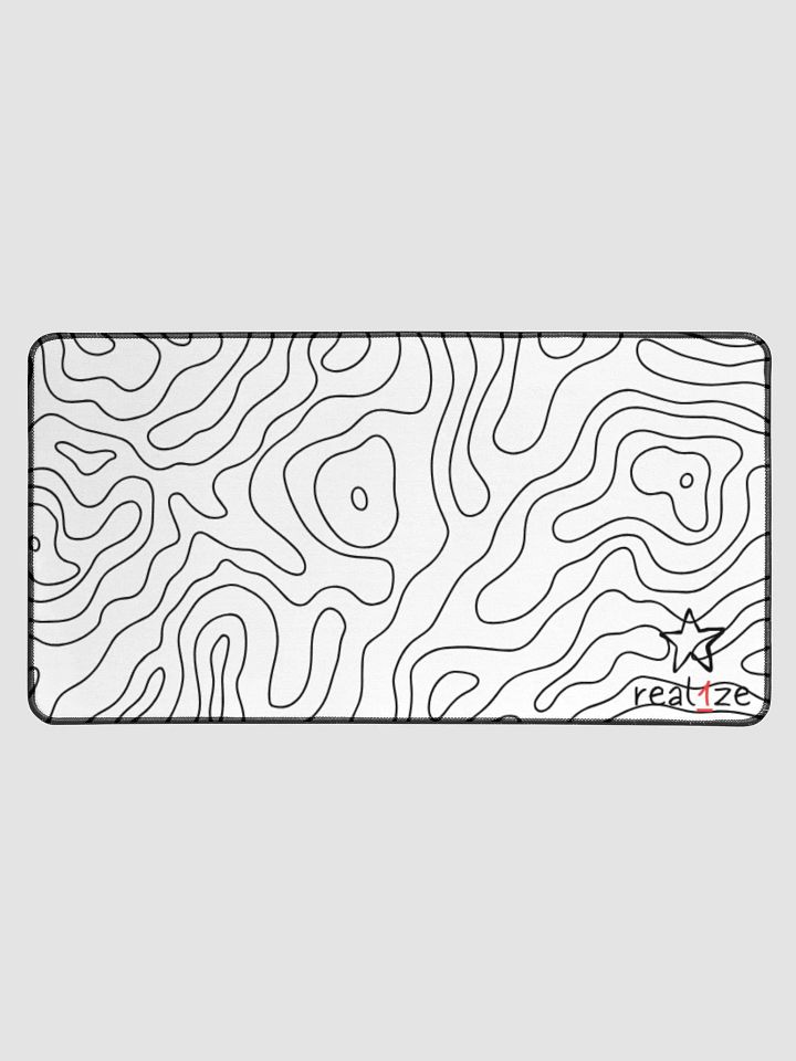 cloud line real1ze white topo mousepad product image (1)