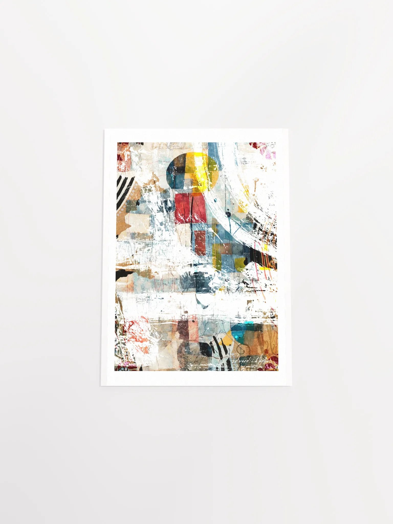 'Through the Storm' by Edward Martin: Mixed Media Collage Print product image (5)