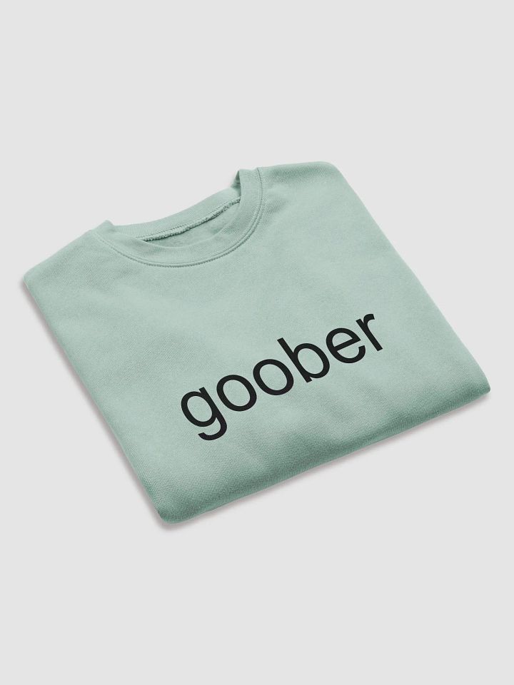 Goober (Black Text) Embroidered Crop Top Sweater product image (5)