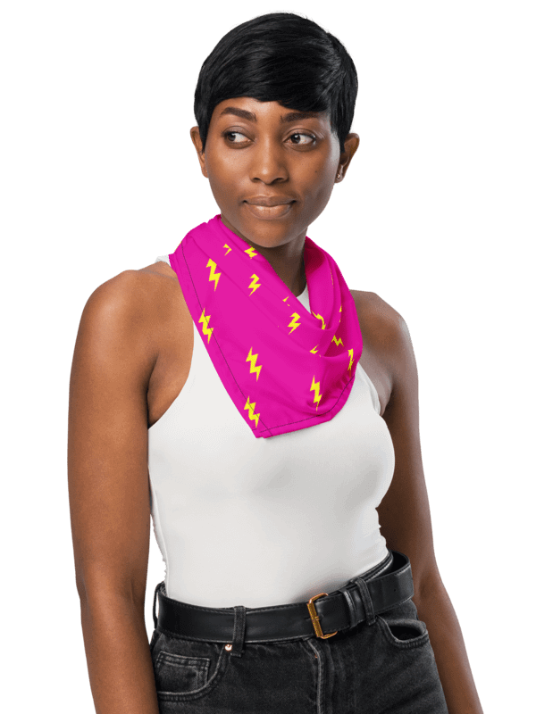 Lightning Bolt Bandana in Pink product image (2)