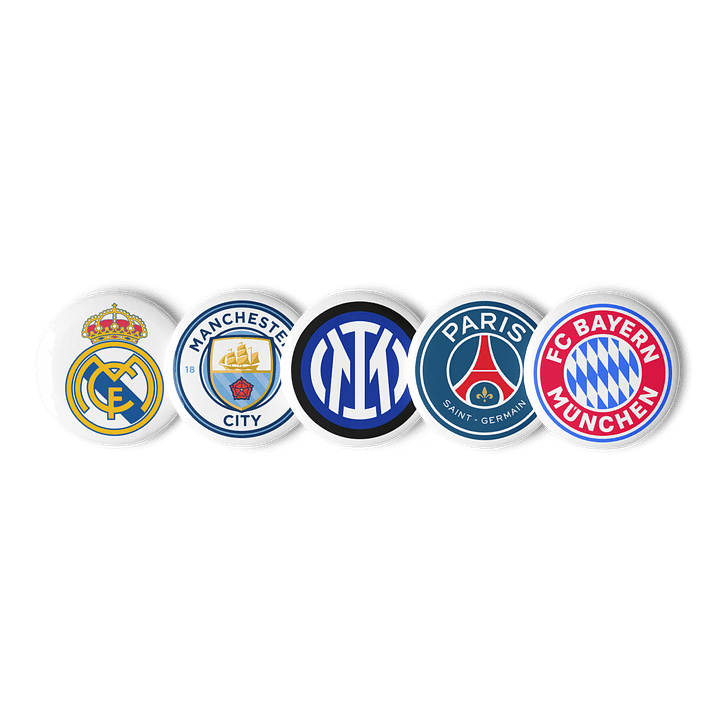 football clubs Pin Buttons Set product image (1)