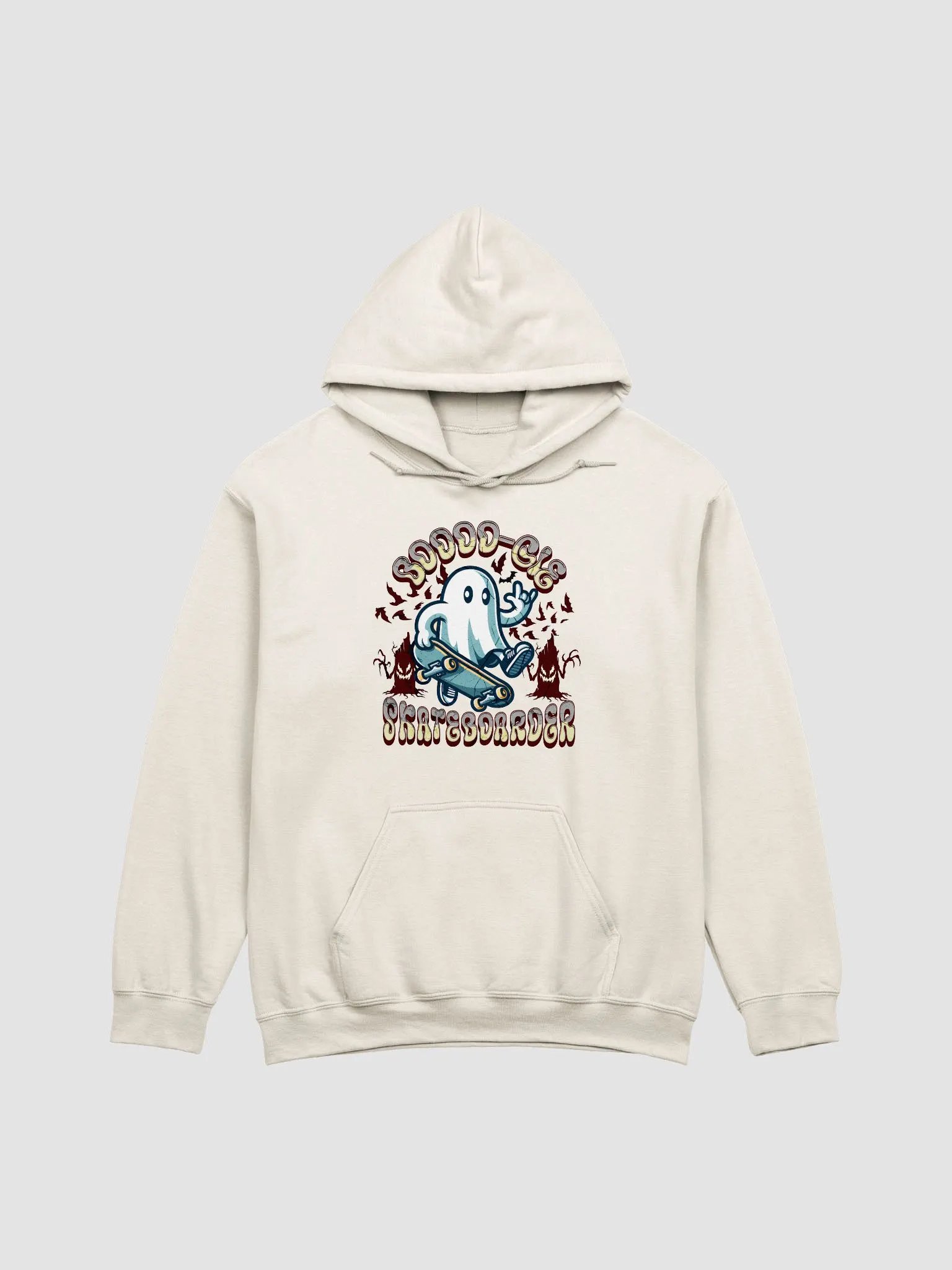 Boooo-gie Skateboarder Ghost Spooky Skater Hoodie product image (19)