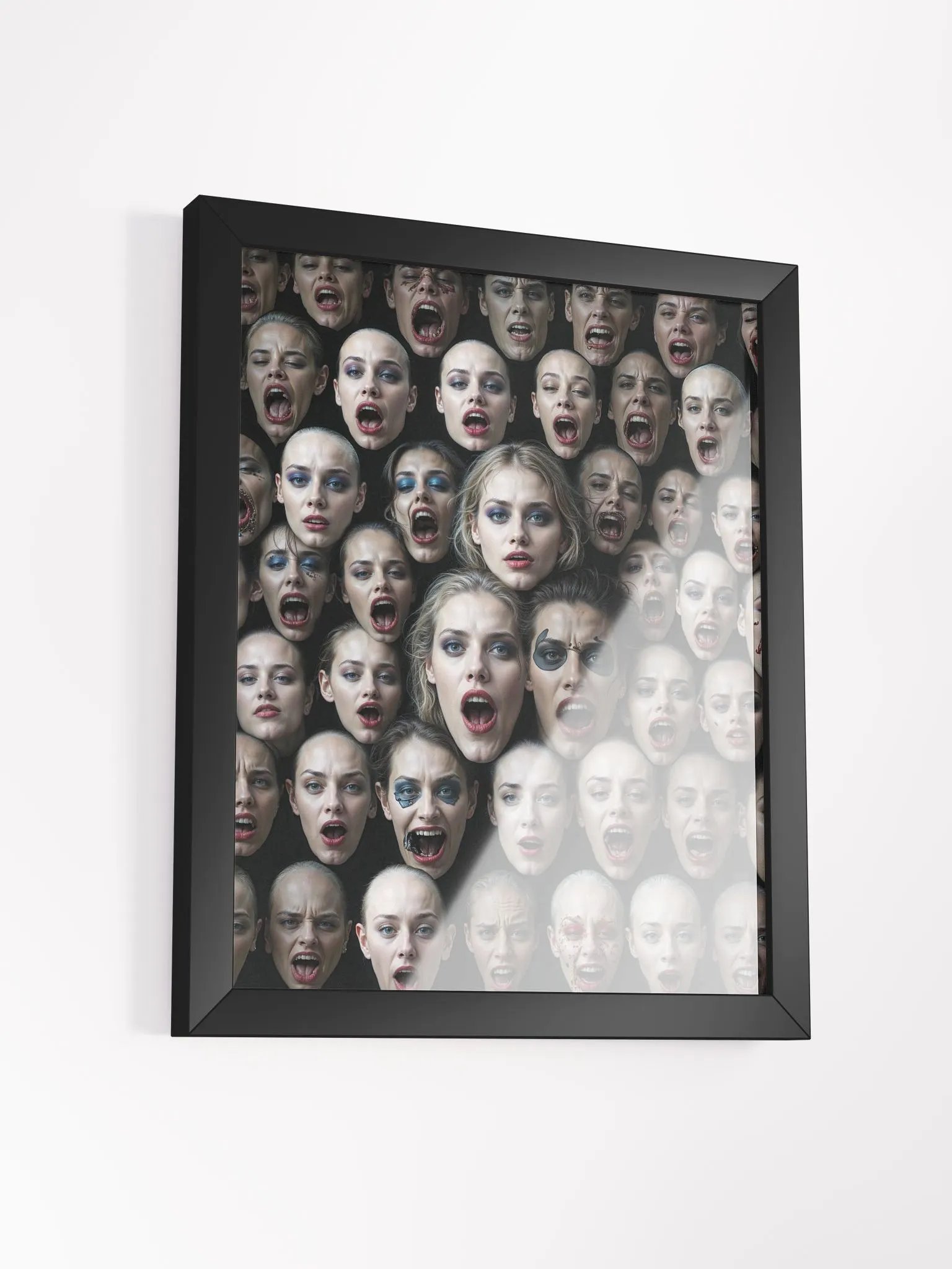 Screaming Faces Framed Print product image (14)