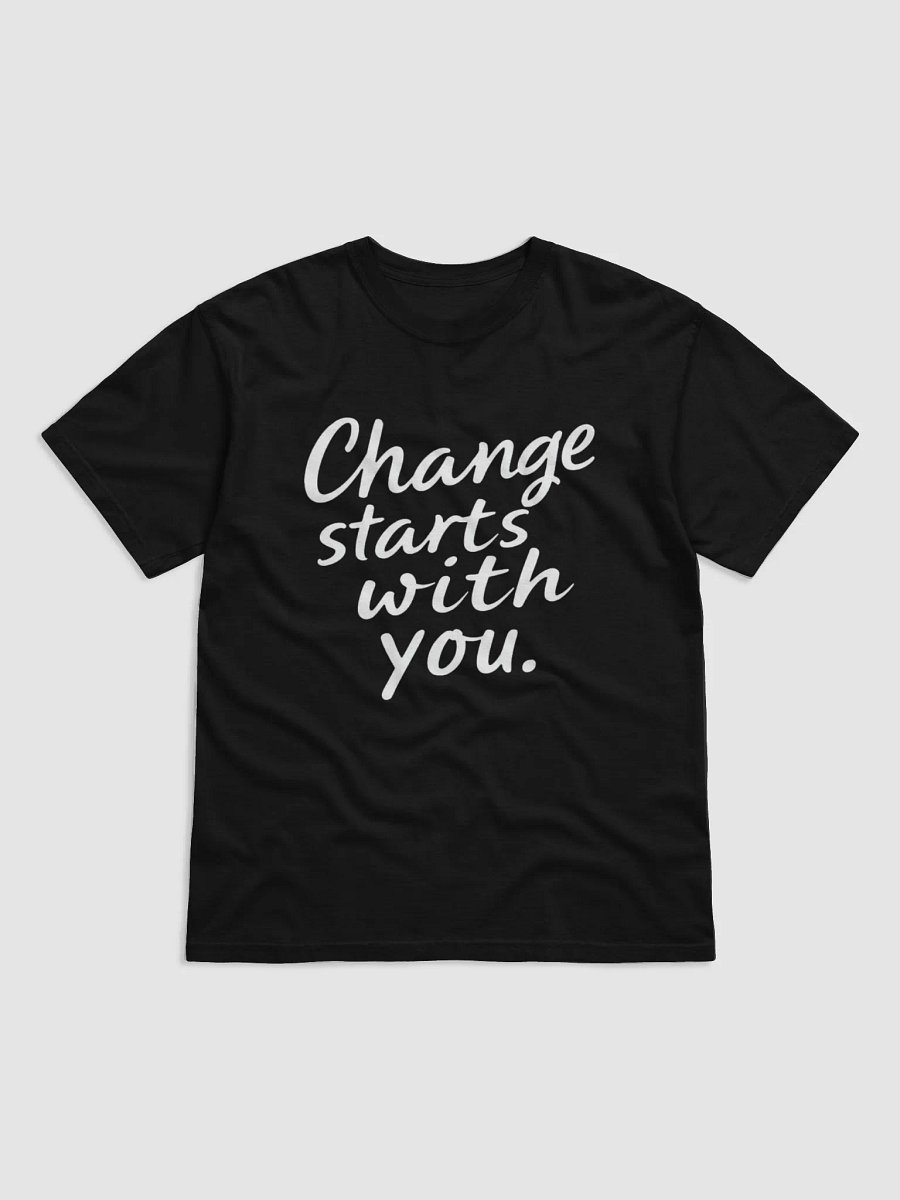 Change Starts With You – Empower Your Journey Inspired by Leonardo DiCaprio’s Vision | Motivational T-Shirt for True Fans product image (1)