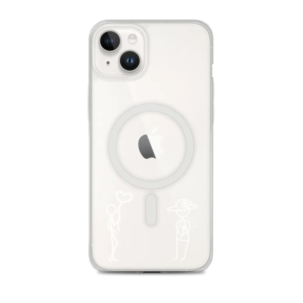 She & Her Pookie iPhone MagSafe® clear case - White product image (2)