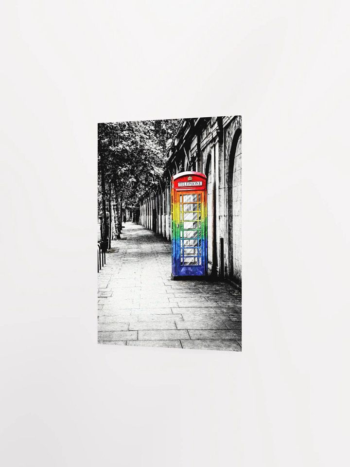 British Telephone Box - LGBTQ Pride Design Matte Poster product image (15)