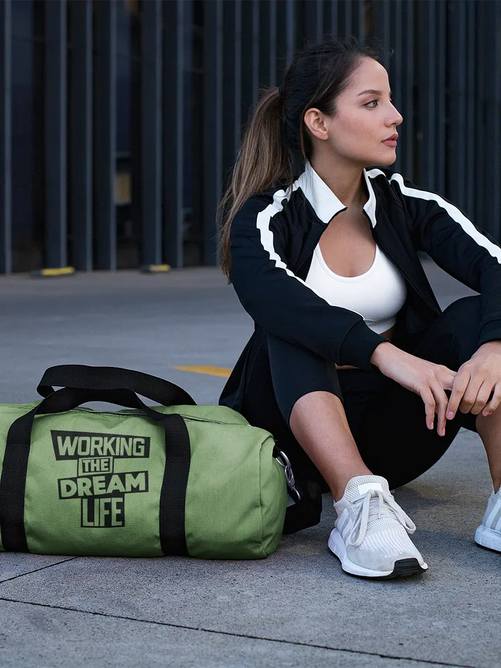Green All-Over Print Duffle Bag – Working The Dream Life | Premium Travel & Work Lifestyle Statement product image (2)