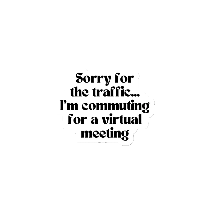 Magnet - Sorry I'm Commuting product image (2)