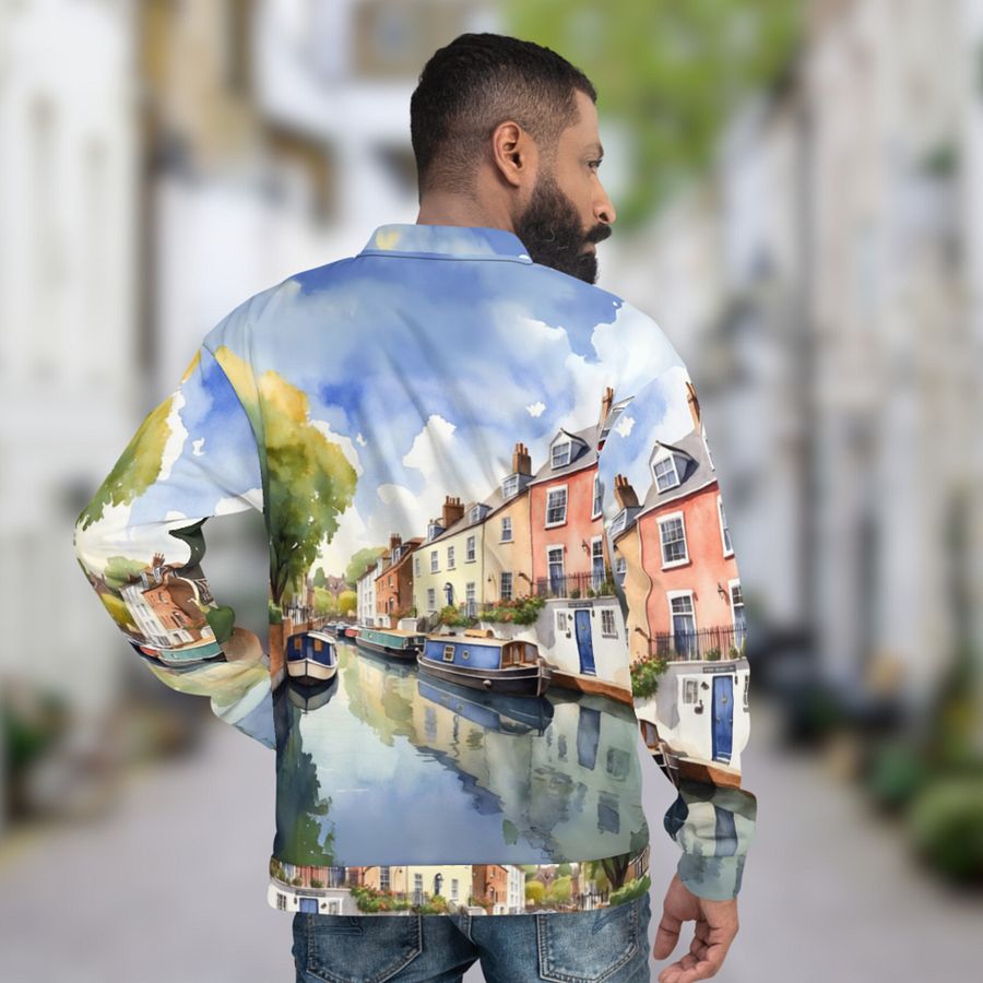 Little Italy - England - All Over Print - Watercolor - Bomber Jacket product image (10)