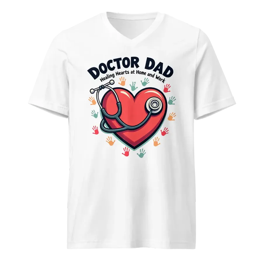 Healing Hearts, Doctor Dad V-Neck Tee product image (1)