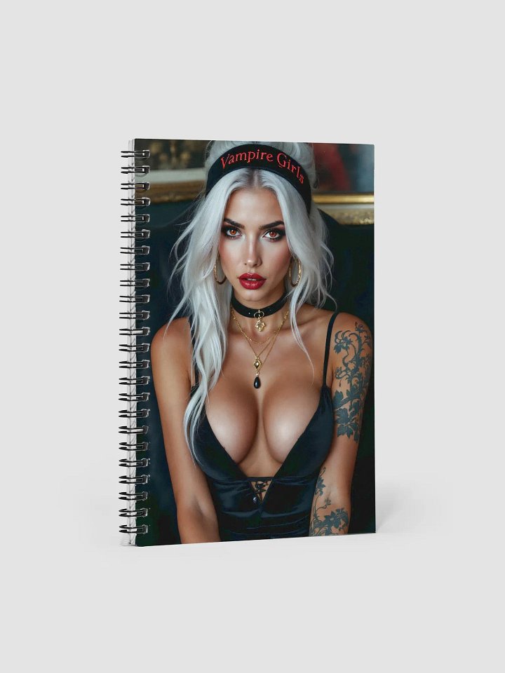 White Haired Vampiress Spiral Notebook product image (1)