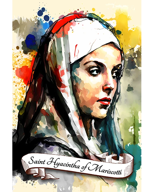 Saint Hyacintha Of Mariscotti Patron Saint of Viterbo and Those Who Suffer Unrequited Love Matte Poster product image (1)