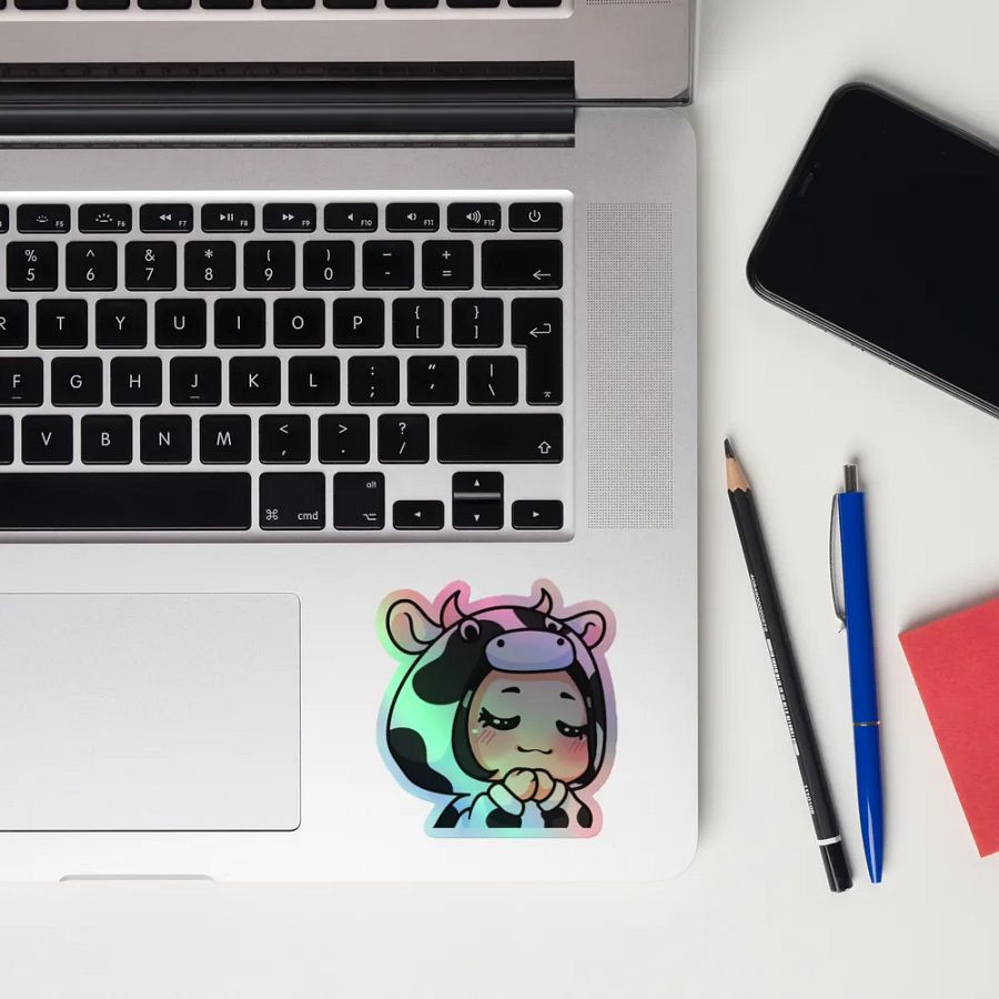 Cow Holographic Sticker product image (12)