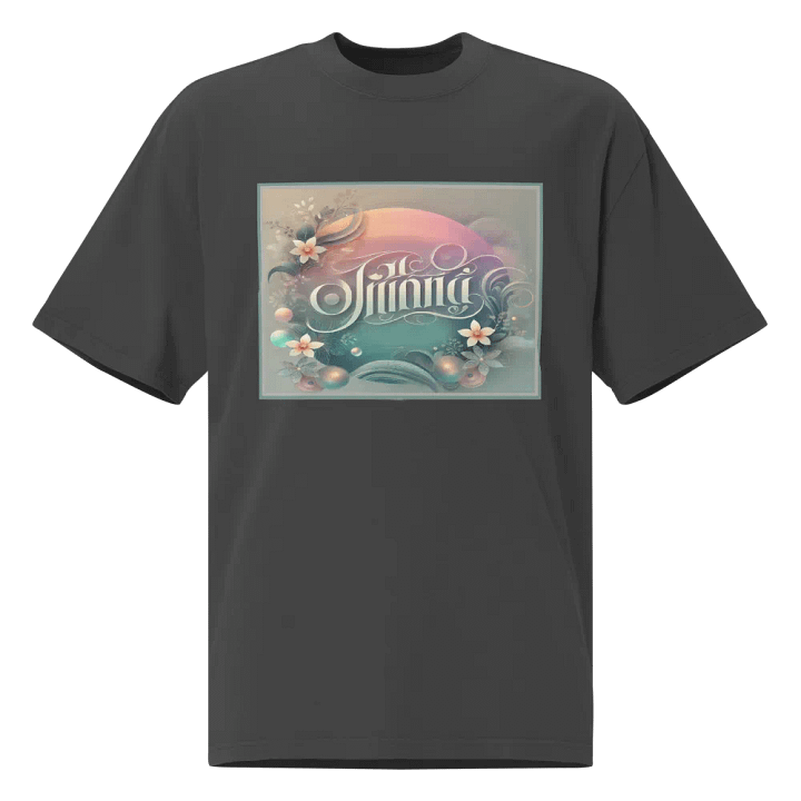 Pastel Floral Dreams Oversized T-Shirt product image (1)