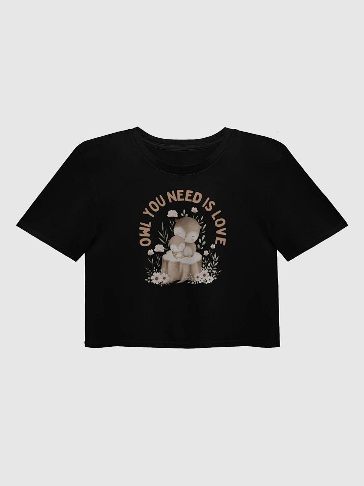 Whimsical Owls Love Crop Top product image (5)