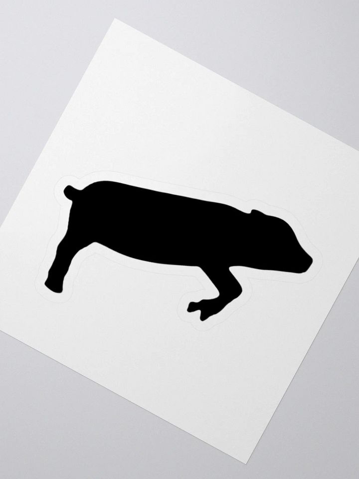 Leaping Pig BLACK (Sticker) product image (1)