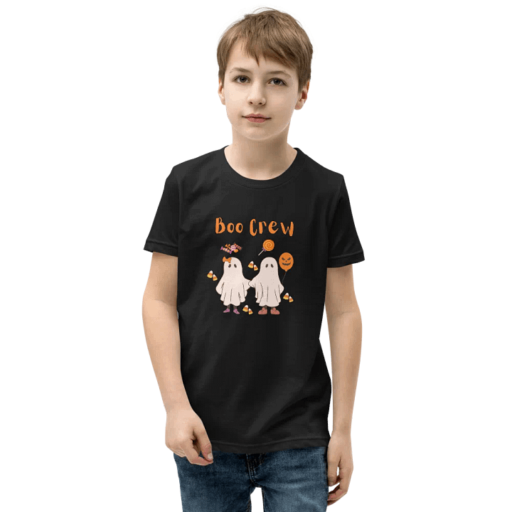 Boo Crew Youth Halloween T-Shirt product image (1)