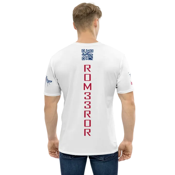 ROM33ROR American Flag Shirt White (AOP) product image (2)