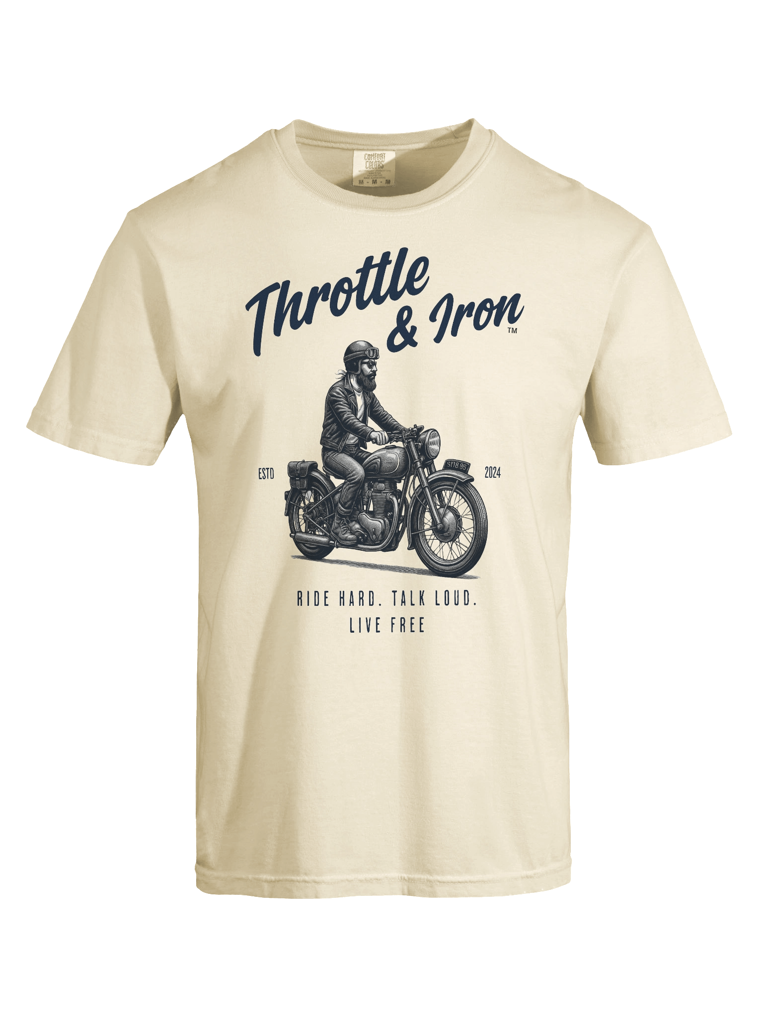 Throttle & Iron “Classic Cruiser” Tee — Men’s Retro Rider Edition product image (77)