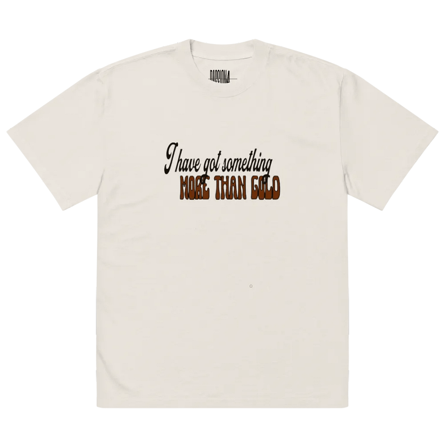 Jesus is more than gold oversize T-shirt product image (16)