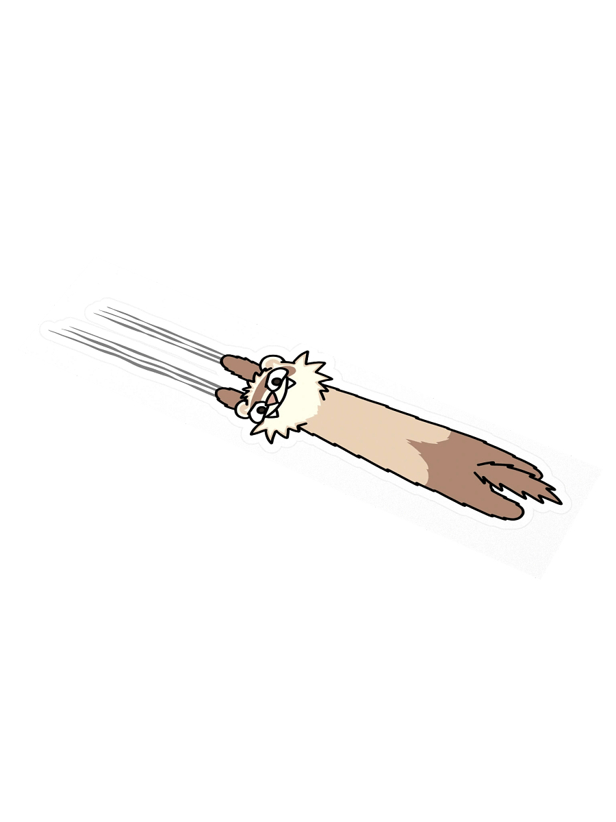 Meems Scratch - Long Car/Laptop Stiker product image (1)