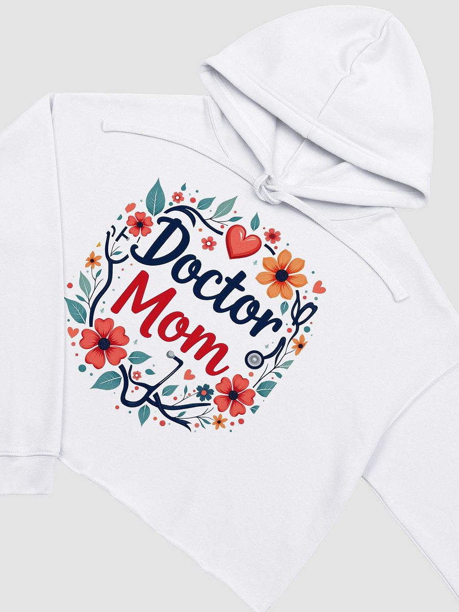 Doctor Mom Floral Crop Hoodie product image (13)