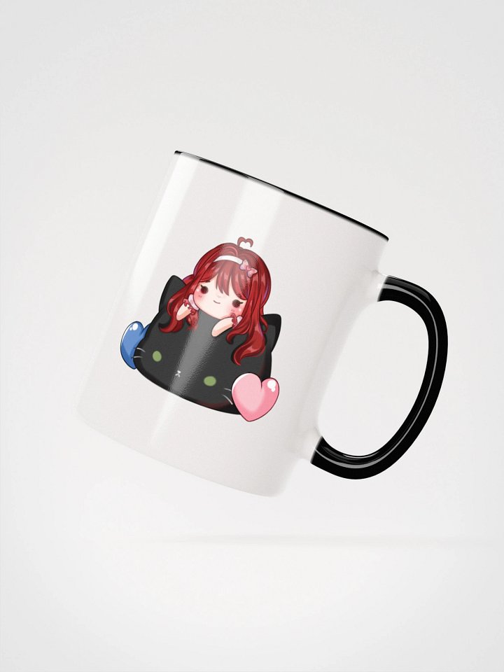 Blue & Pink Heart Cat Mug product image (21)