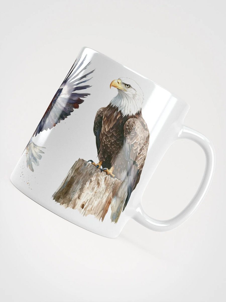 Eagle Flight White Glossy Mug product image (10)