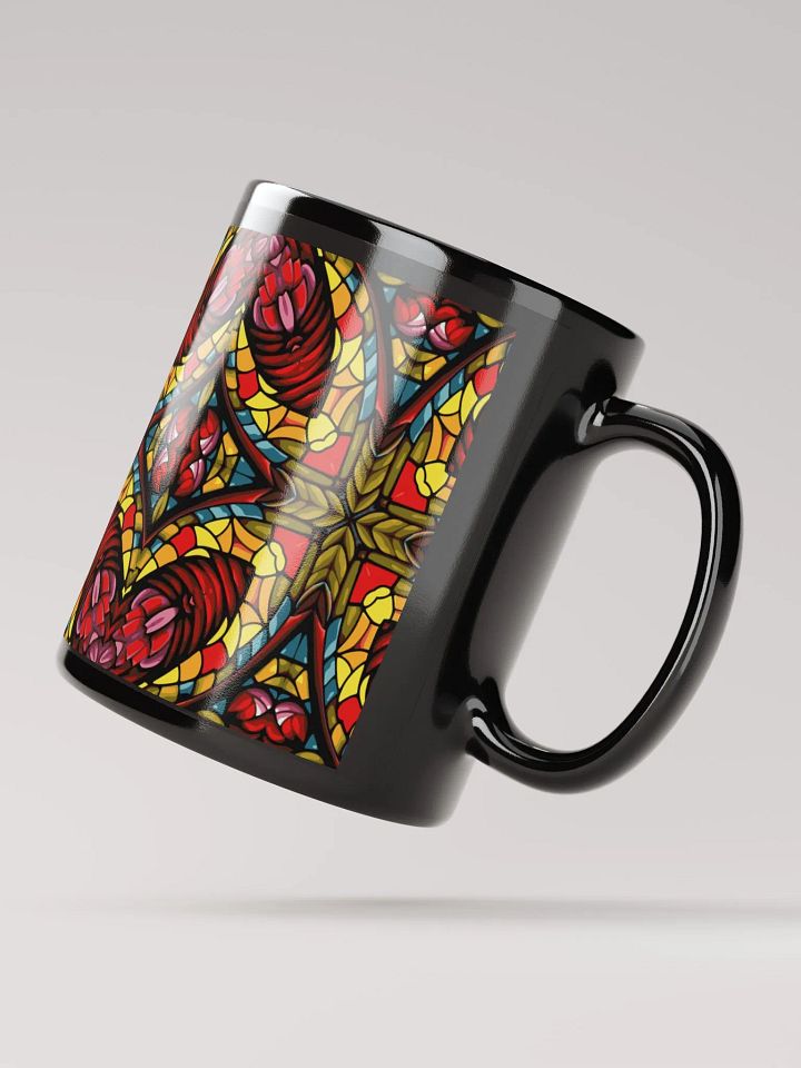 8T Sips Mosaic Black Glossy Mug product image (2)