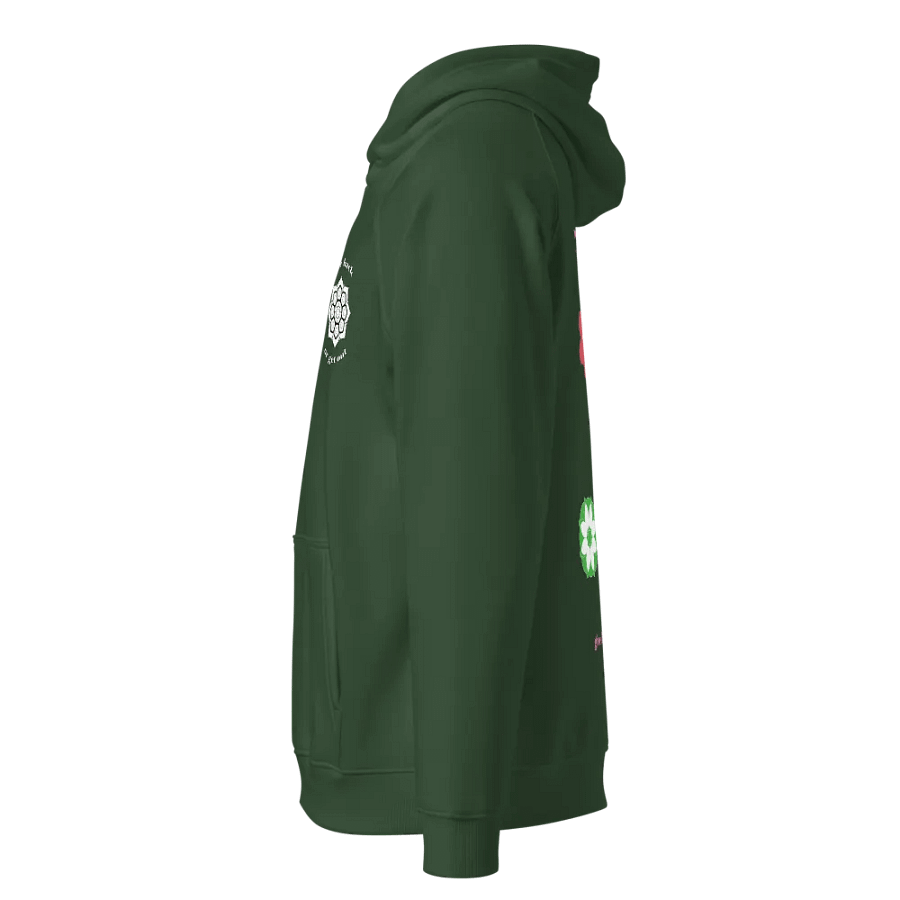 Walking Gardens green hoodie product image (5)