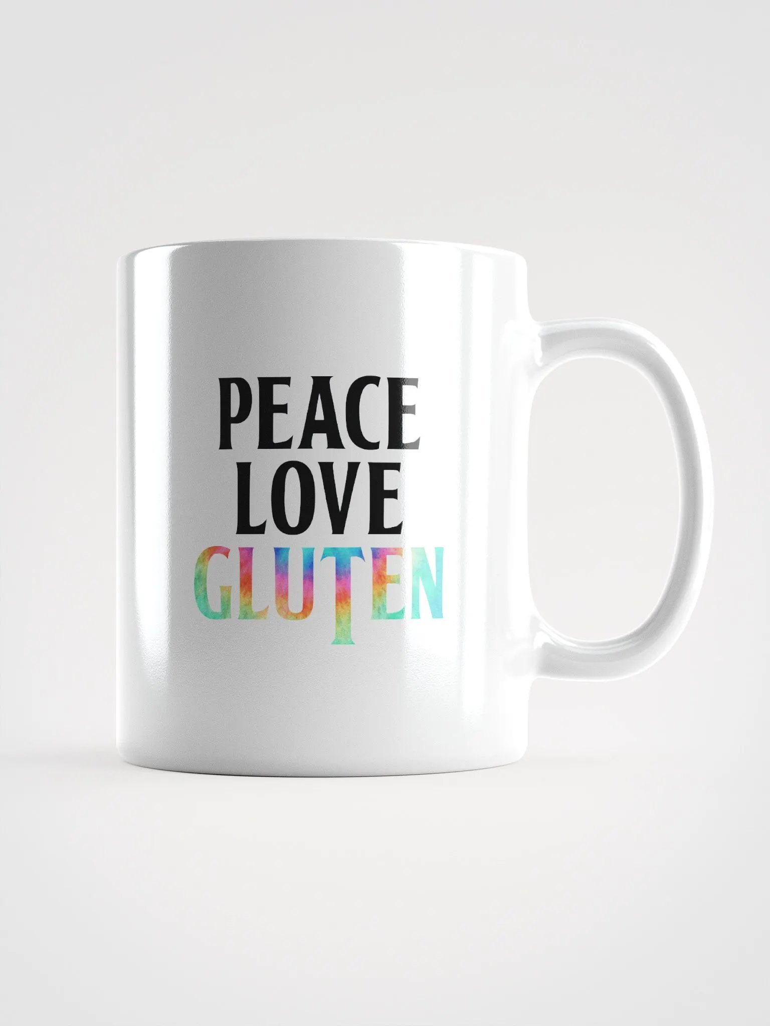 Peace Love Gluten Ceramic Mug product image (1)