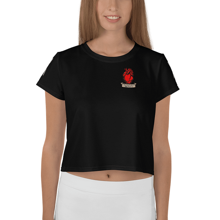 Emotionally Broken Crop Graphic Tee 2 product image (1)