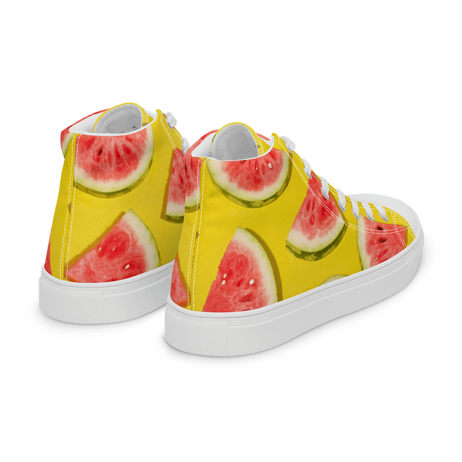 Watermelon Slice High Top Canvas Shoes product image (7)