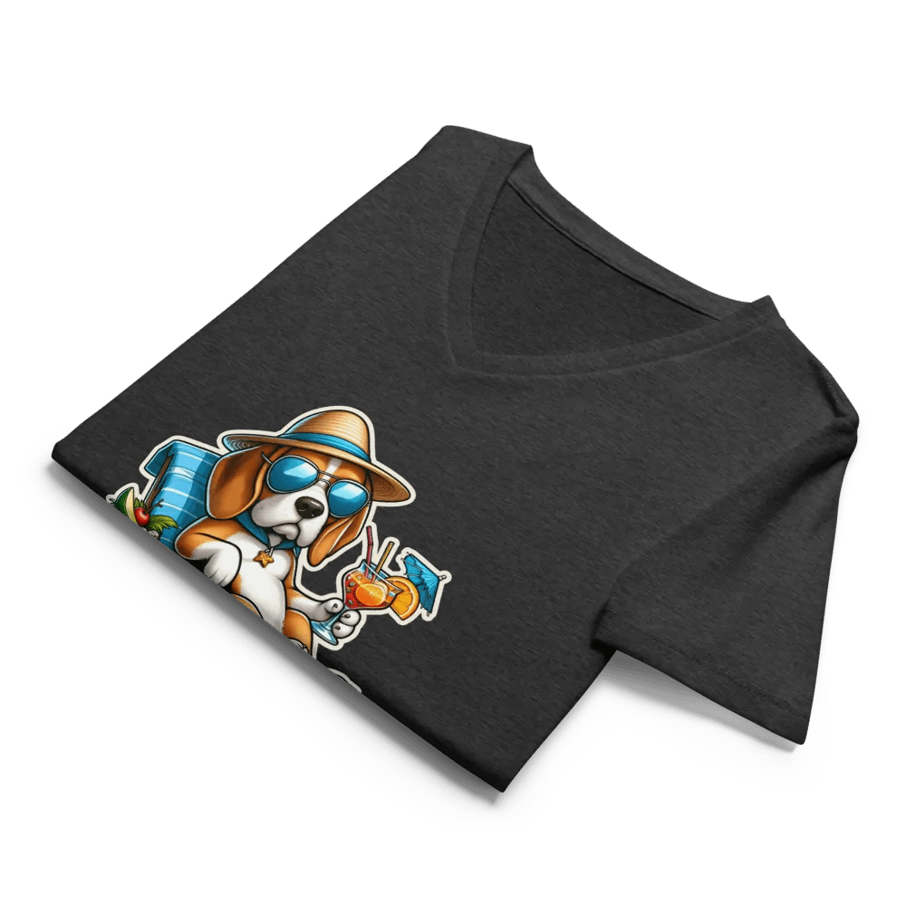 Work Hard - Beagle Beach - V-Neck product image (34)