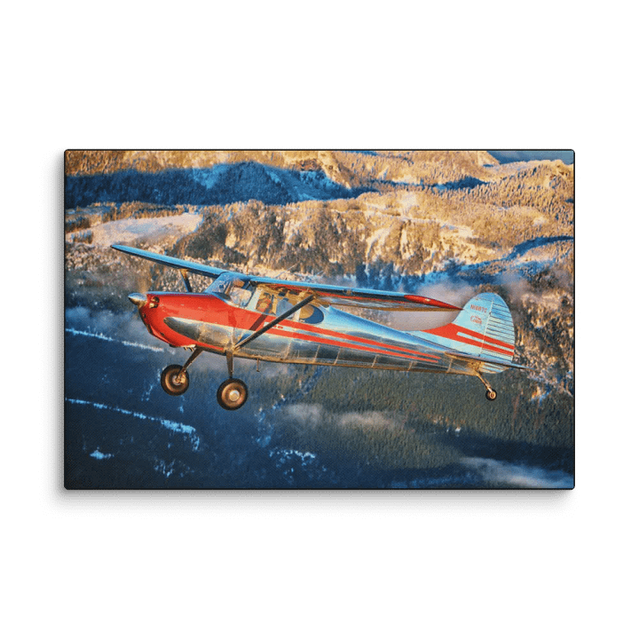 Cessna 170 Over Snowy Cascades product image (2)