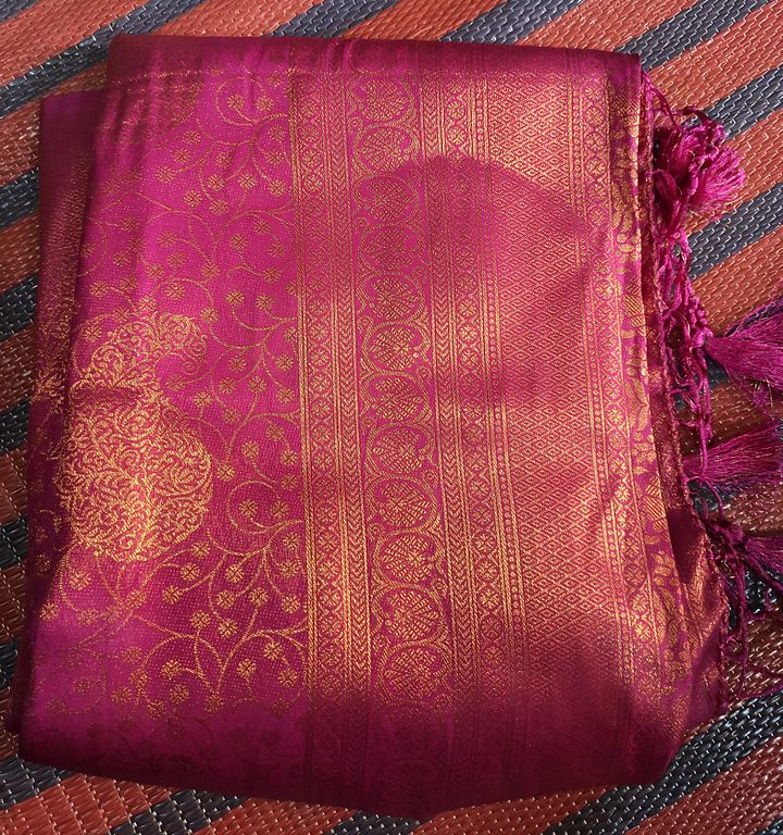 Fancy Silk Saree Pink product image (1)