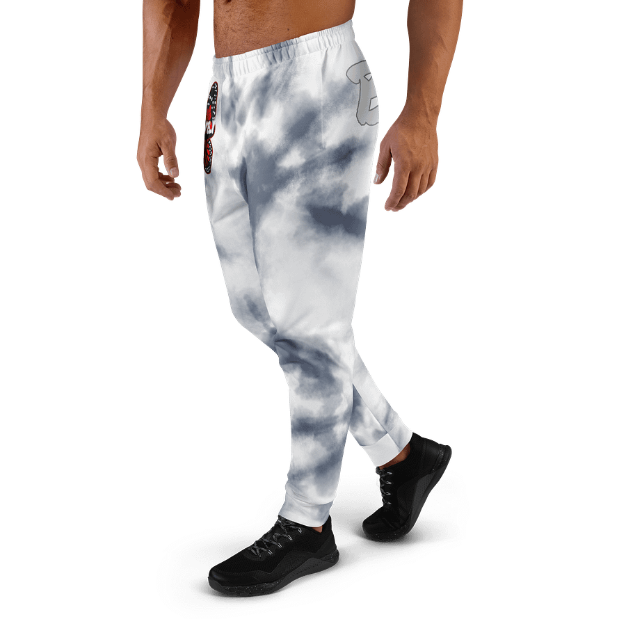 Be Lovely Butterfly Recycled Men's Joggers Gray Tie Dye product image (1)