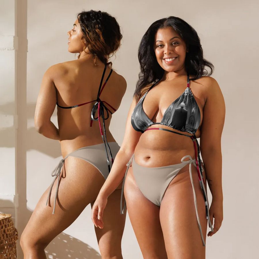 Within these Halls All-Over Bikini Top product image (5)